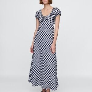 Gap × DÔEN 100% Linen
Gingham Midi Dress small